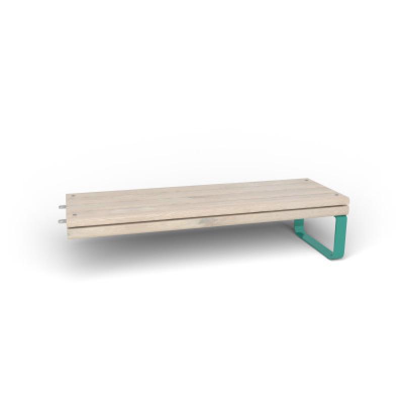 HAGS Rosenlund Standard Modular Bench Module 1 Side (Color: Green) (8080112)