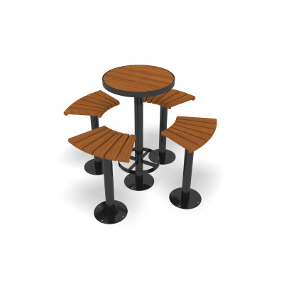 HAGS Bar Collection Sofiero Hardwood Standard - For dowelling (Colour: Black)