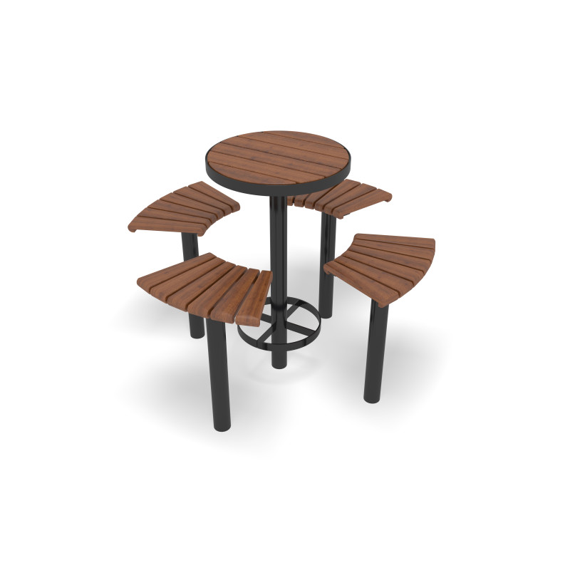 HAGS Bar Collection Sofiero Standard - for setting in concrete (color: dark brown/black)