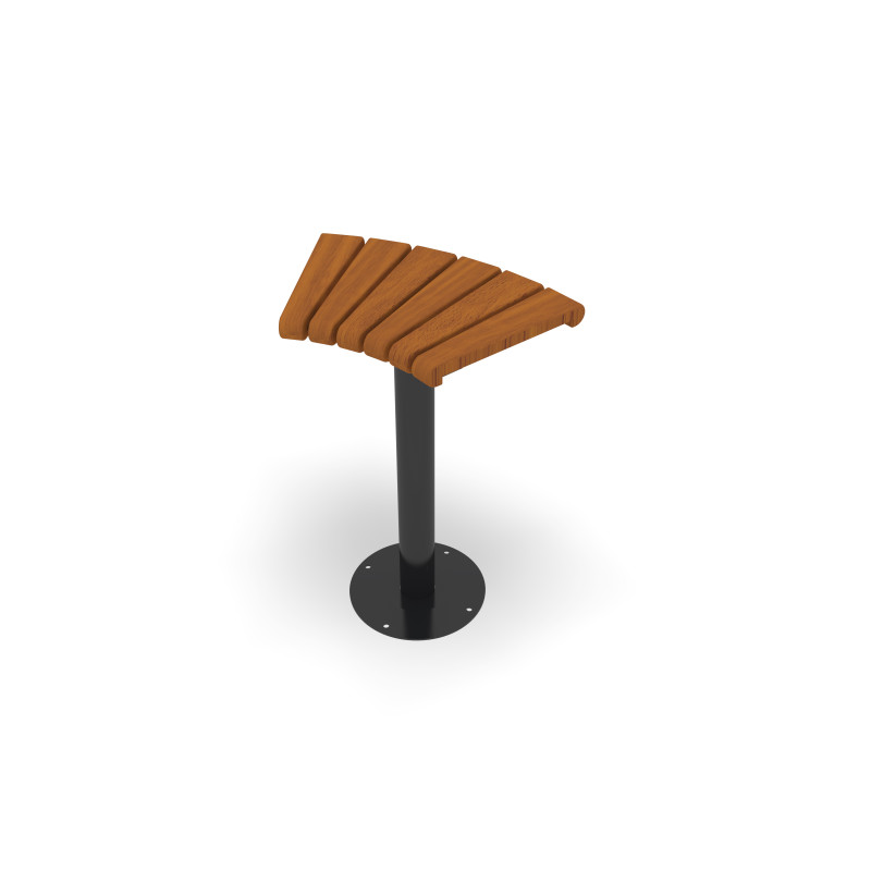 HAGS Bar Stool Sofiero Hardwood Standard - For dowelling (Colour: Black)