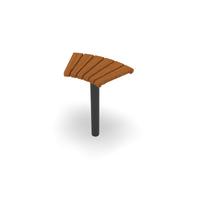 HAGS Bar Stool Sofiero Hardwood Standard - For Concreting (Colour: Black)