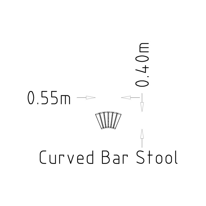 HAGS bar stool Sofiero Standard - for setting in concrete (color: dark brown/black)