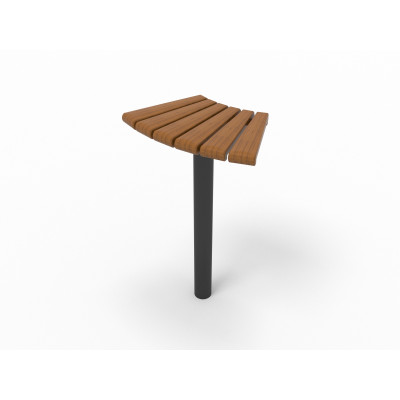 HAGS bar stool Sofiero Standard - for setting in concrete (color: dark brown/black)