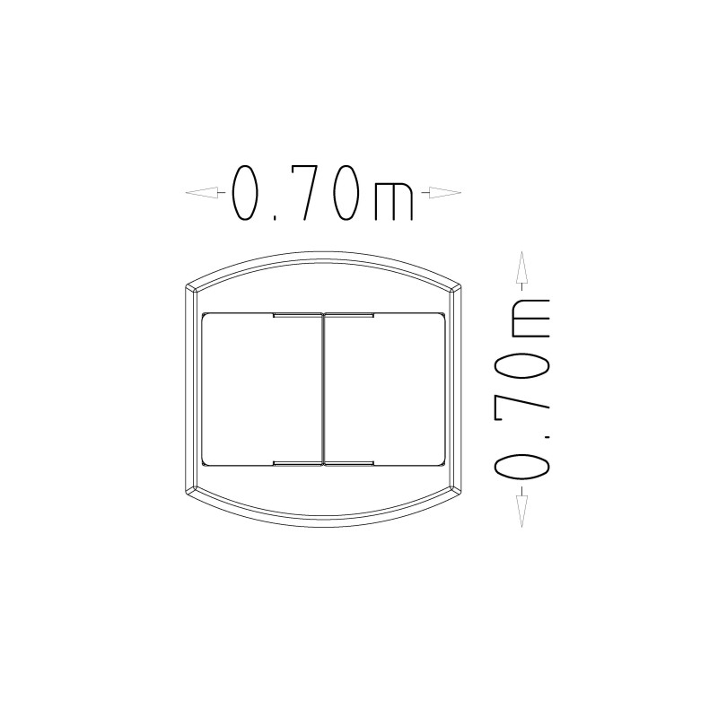 HAGS Disposable Barbecue Waste Bin Reco Double Standard - Freestanding (Colour: Galvanized)