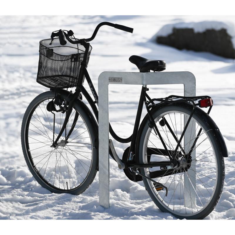 HAGS Rosenlund Standard Bike Rack for Setting in Concrete (Color: Green/Cream White) (8079172)