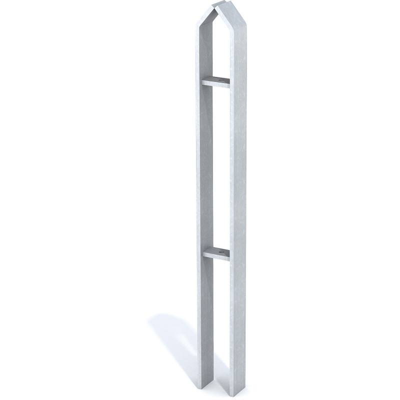 HAGS bicycle stand Zeta Standard - for setting in concrete Front view