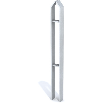HAGS bicycle stand Zeta Standard - for setting in concrete (color: galvanized)