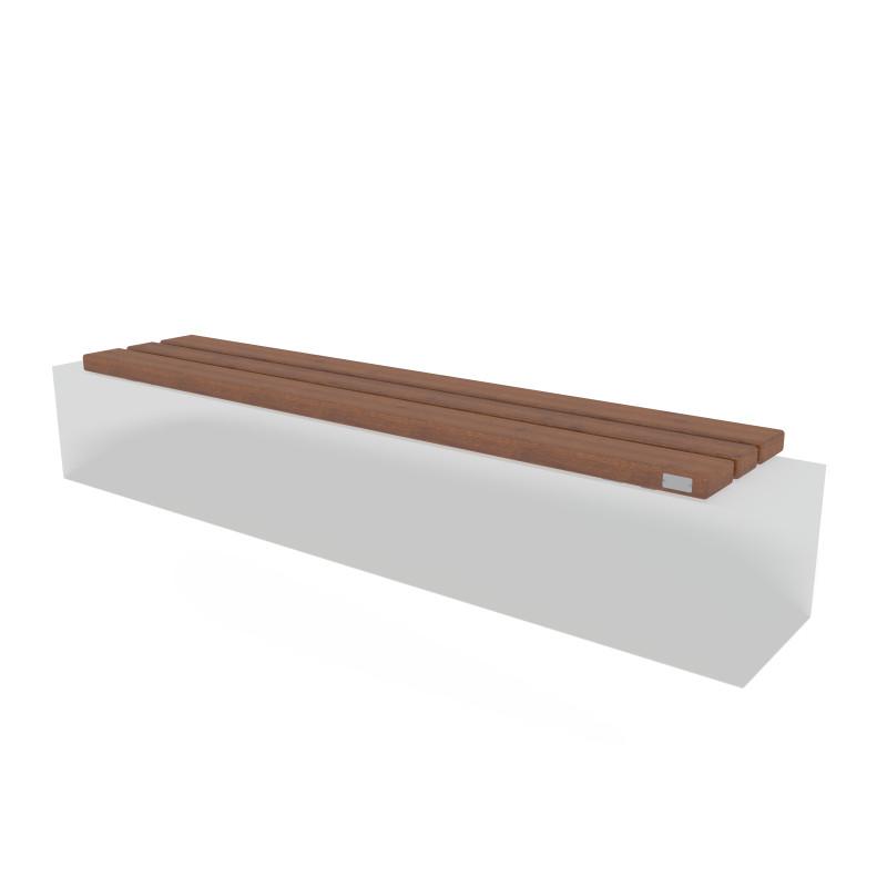 HAGS Ekeby Standard Wall-Mounted Bench (Color: Dark Brown/Galvanized) (8098582)