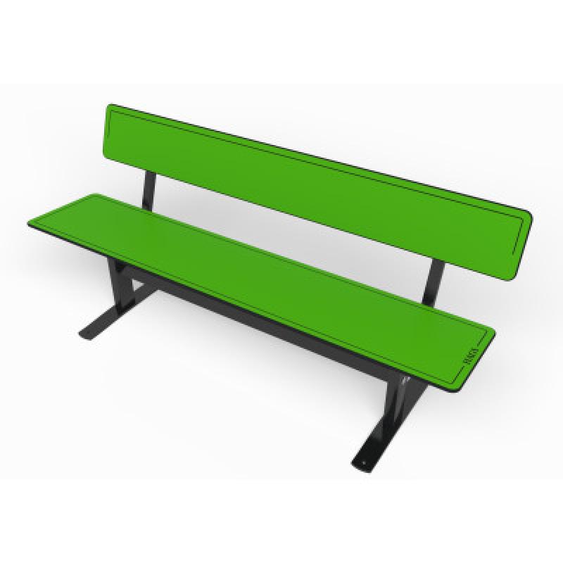 HAGS Ekeby HPL Standard Park Bench (Color: Green/Black) (8101284)