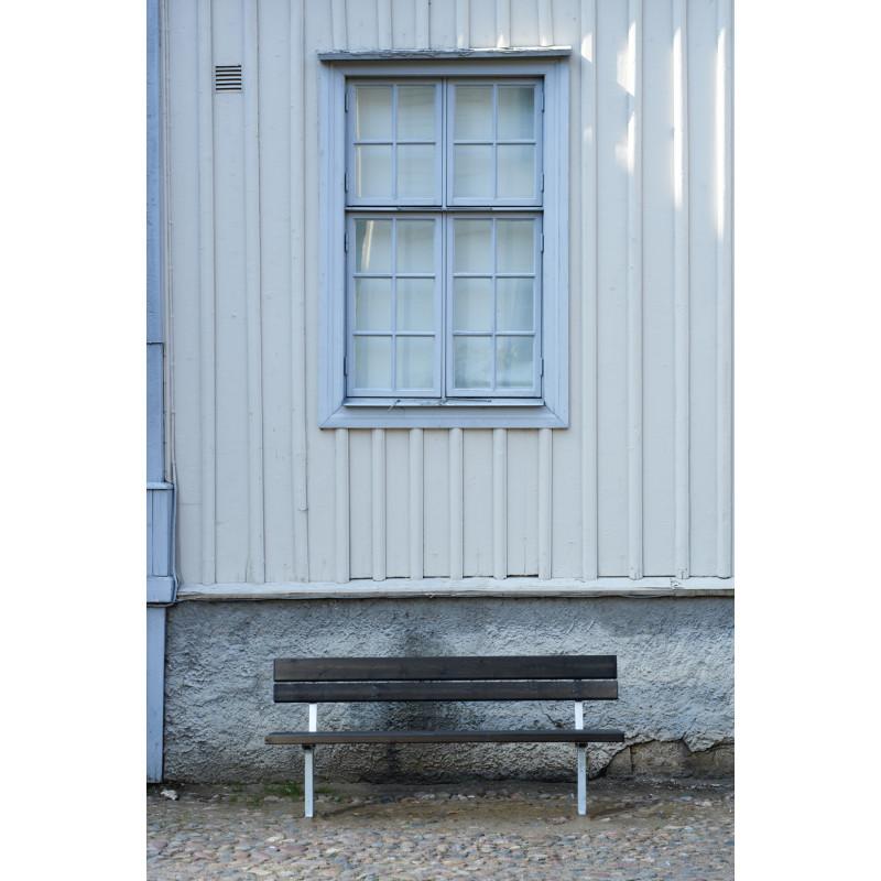 HAGS Ekeby Standard Park Bench (Color: Black | Recycled Plastic) (8064304)