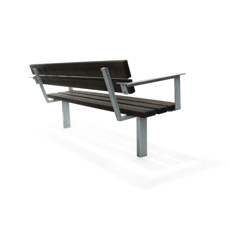 HAGS Ekeby Standard Park Bench (Color: Black | Recycled Plastic) (8064304)