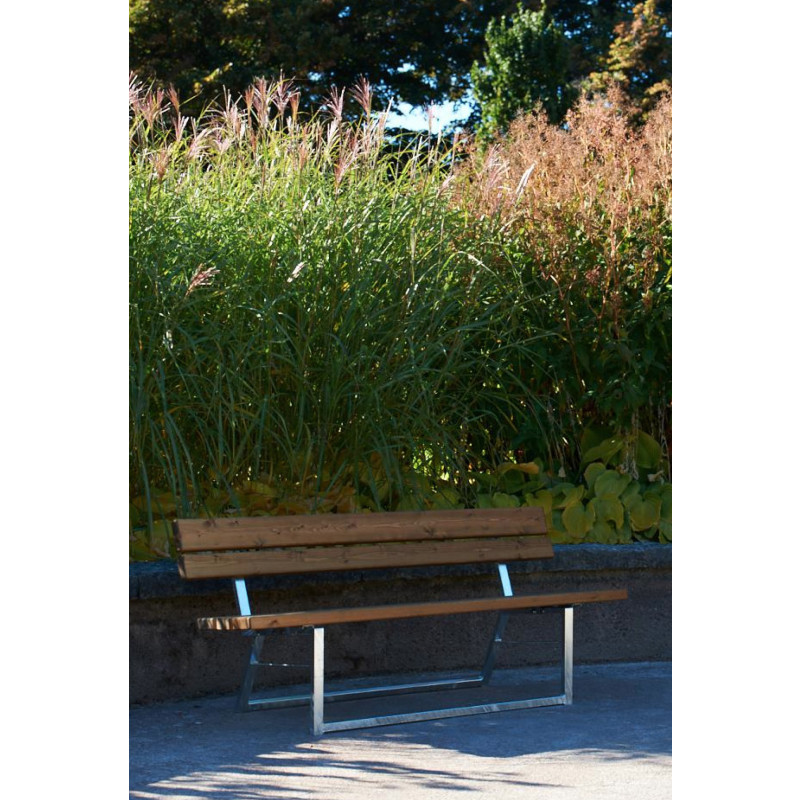 HAGS Park Bench Ekeby Stackable Standard - Freestanding (Colour: Green/Black)