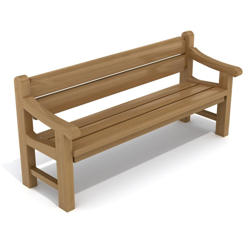 HAGS England Standard Park Bench Front view