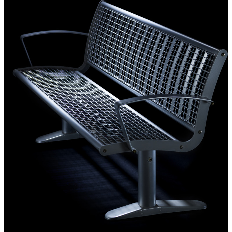 HAGS Park Bench Esplanad Standard - Freestanding (Colour: Silver) (8003205)