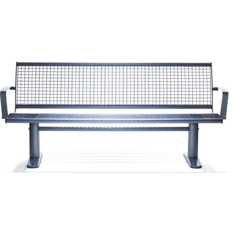 HAGS Park Bench Esplanad Standard - Freestanding (Colour: Silver) (8003205)