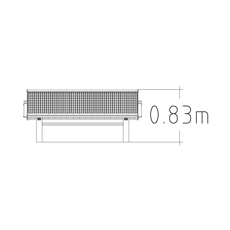 HAGS Park Bench Esplanad Standard - For Concreting (Colour: Silver) (8003211)