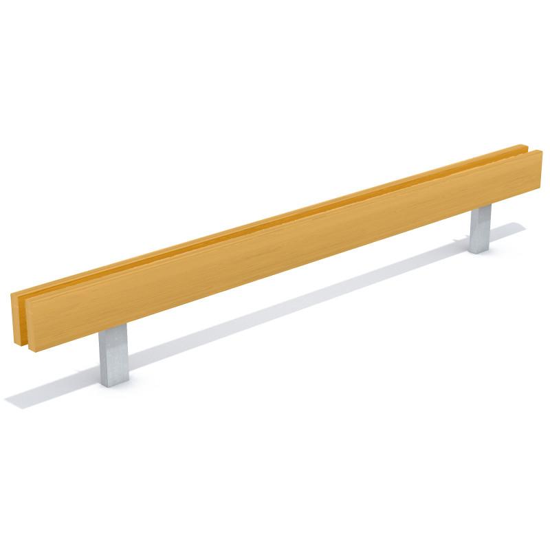 HAGS Parking Curb 143 mm Wide Freestanding / Double Planking Standard Front view