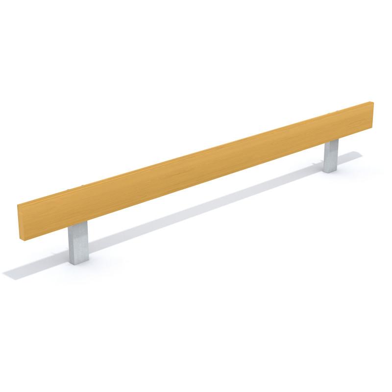 HAGS Parking Curb 190 mm Wide Freestanding / Single Planking Standard Front view