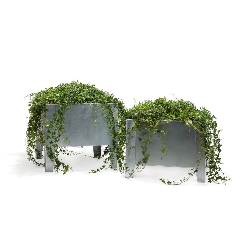 HAGS Planter Flox High Standard - Freestanding (Colour: Galvanized)