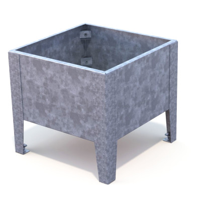 HAGS Planter Flox High Standard - Freestanding (Colour: Galvanized)
