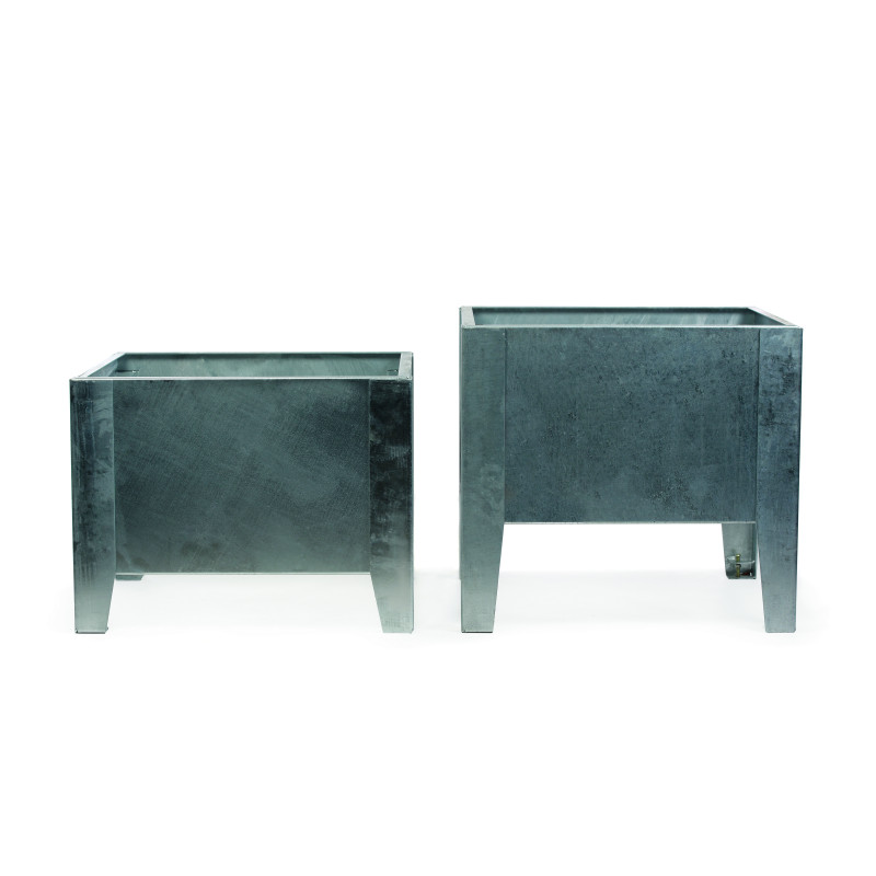 HAGS Planter Flox Short Standard - Freestanding (Colour: Galvanized)