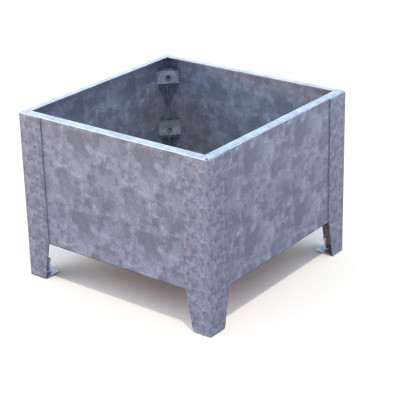 HAGS Planter Flox Short Standard - Freestanding (Colour: Galvanized)
