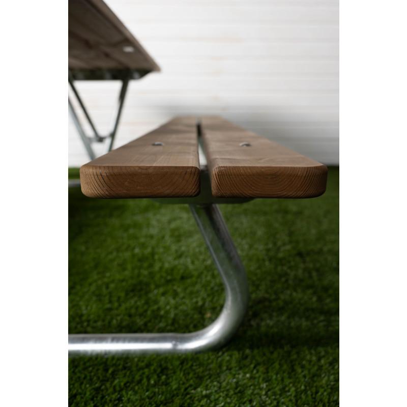 HAGS Hallon Thermo Picnic Table USA-Style Freestanding Standard (Color: Dark Brown/Black) (8109782)