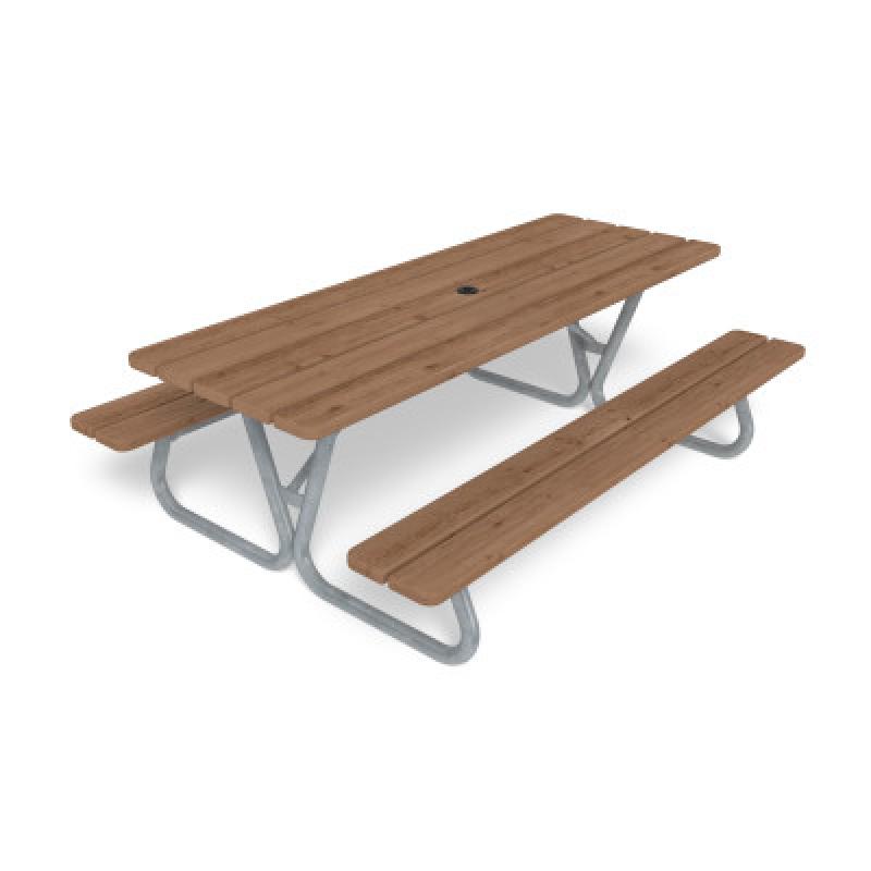 HAGS Hallon Thermo Picnic Table USA-Style Freestanding Standard (Color: Dark Brown/Black) (8109782)