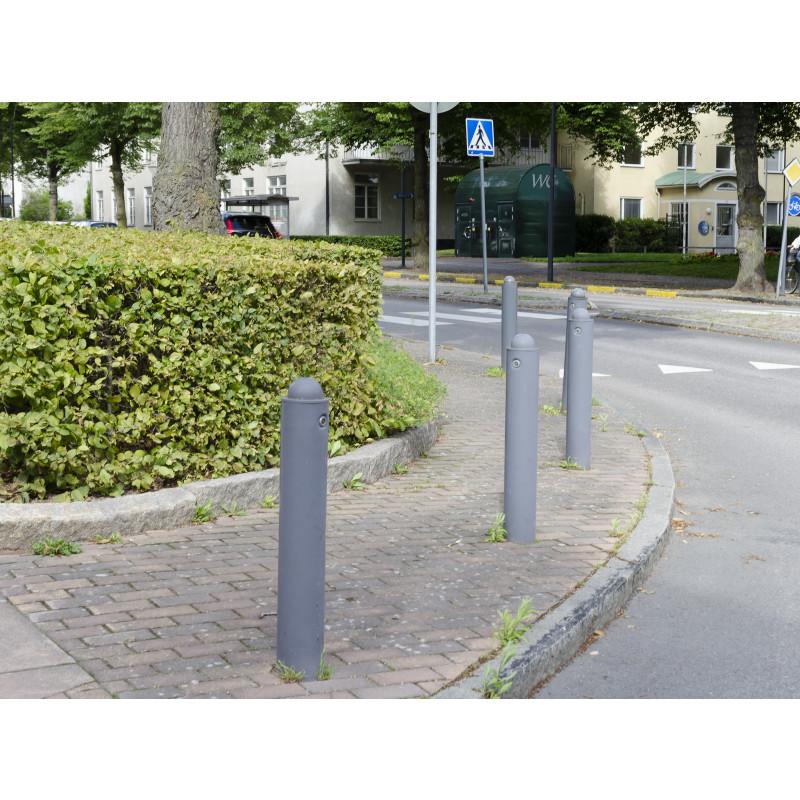 HAGS City-Form Standard Bollard Diameter 133 mm for Setting in Concrete (Color: Black) (8003110)