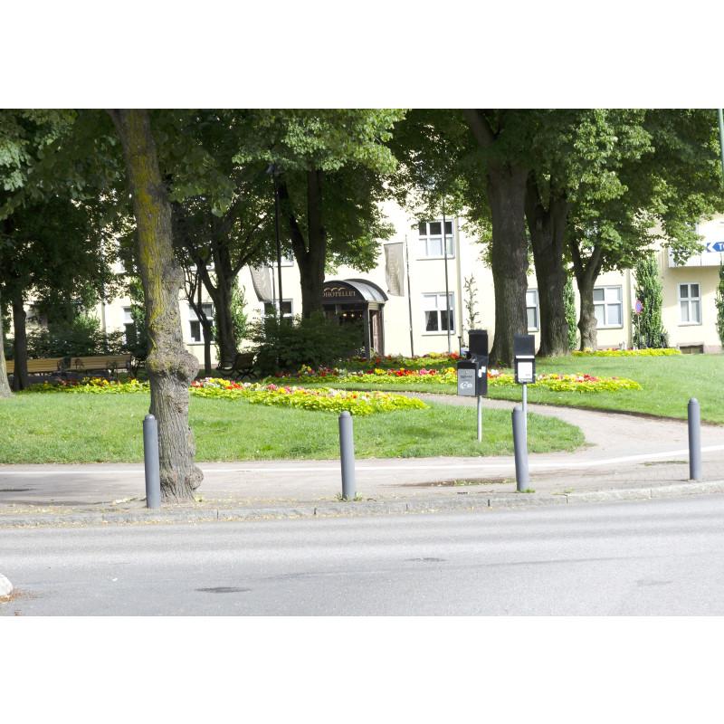 HAGS City-Form Standard Bollard Diameter 133 mm for Setting in Concrete (Color: Black) (8003110)