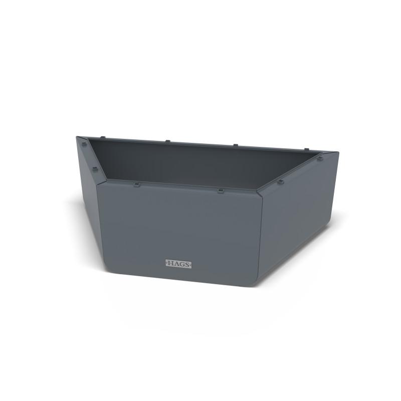 HAGS Rosenlund Half Hexagon Base Module Standard (Colour: Dark Gray)