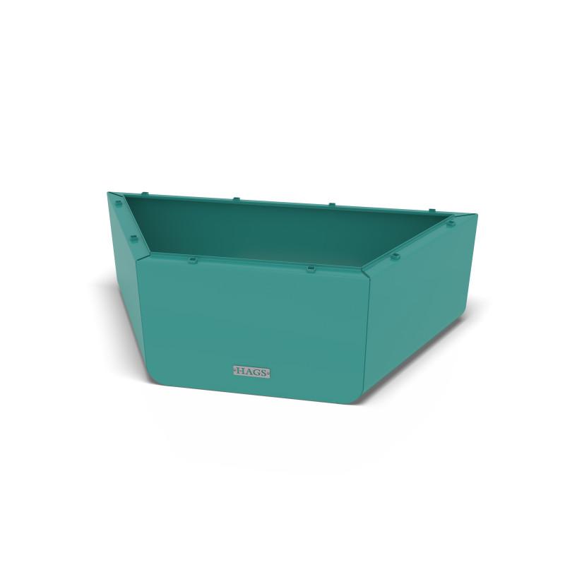 HAGS Rosenlund Half Hexagon Base Module Standard (Colour: Green/Cream White)