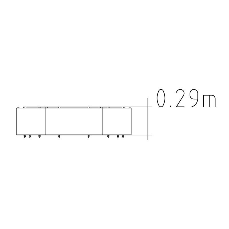 HAGS Rosenlund Half Hexagon Riser Standard (Color: Red)