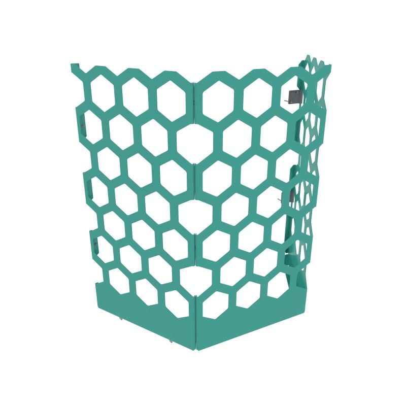HAGS Rosenlund Half Hexagon Trellis Standard (Colour: Green/Cream White)