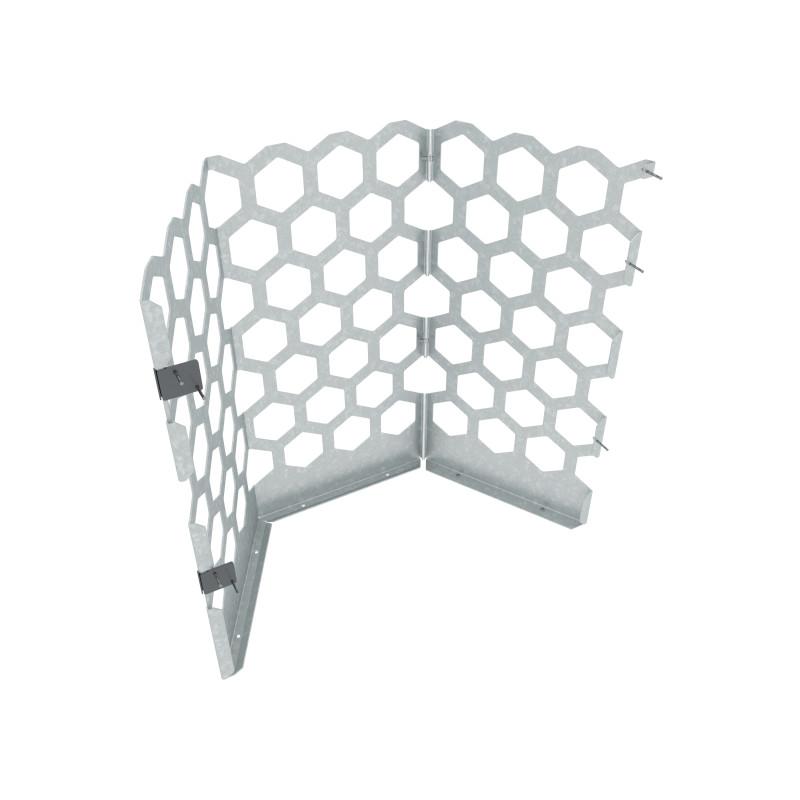 HAGS Rosenlund Half Hexagon Trellis Standard (Colour: Galvanized)