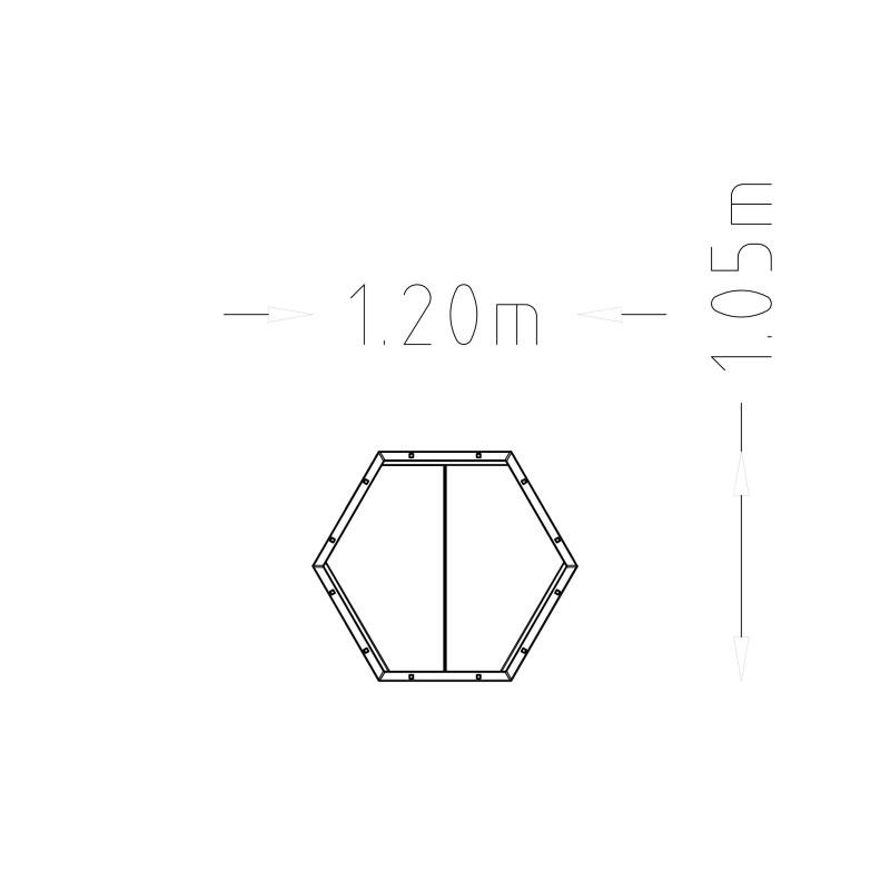HAGS Rosenlund Hexagon Base Module Large Standard (Colour: Blue)