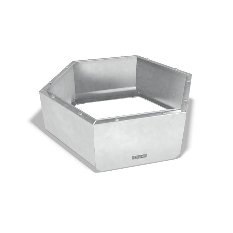 HAGS Rosenlund Hexagon Base Module Large Standard (Colour: Galvanized) Front view