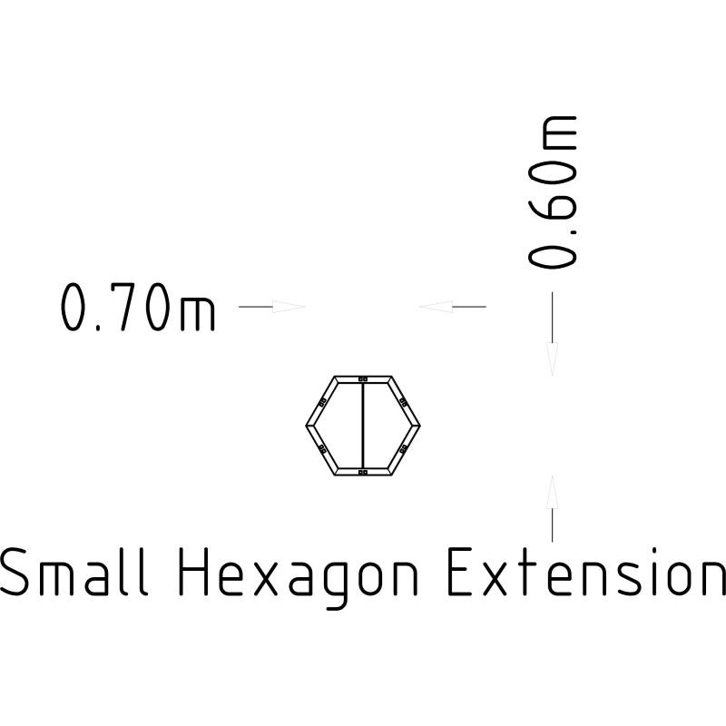 HAGS Rosenlund Hexagon Riser Small Standard (Colour: Green/Cream White)