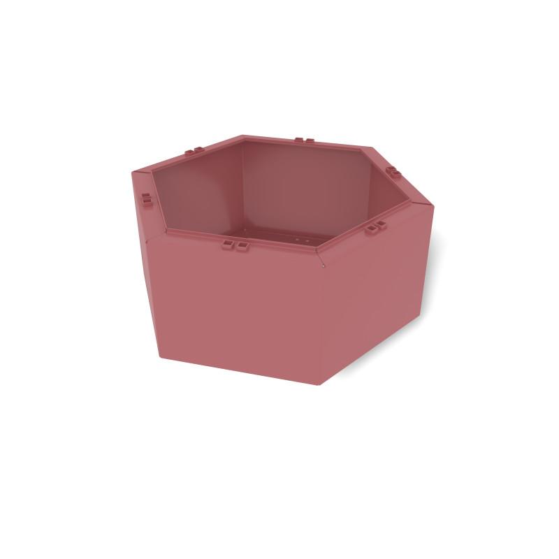 HAGS Rosenlund Hexagon Riser Small Standard (Colour: Red) Front view