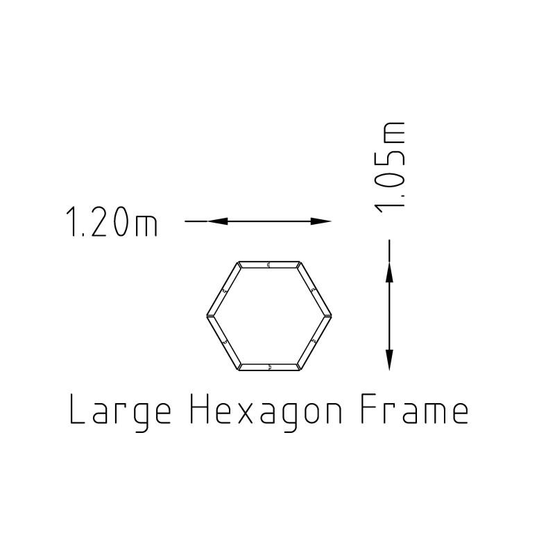 HAGS Rosenlund Hexagon Wooden Frame Large Standard (Colour: Pine)