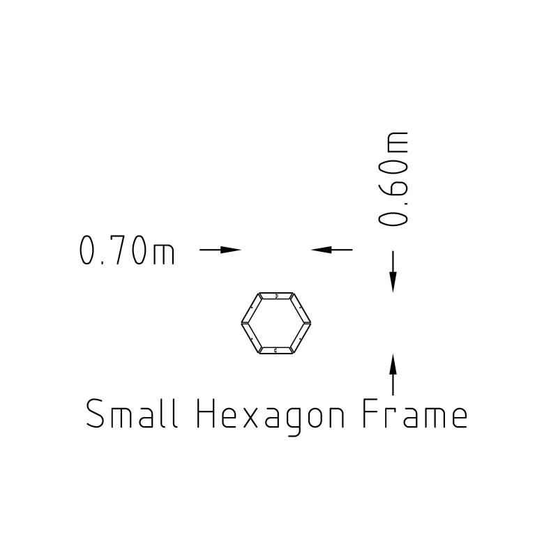 HAGS Rosenlund Hexagon Wooden Frame Standard (Colour: Pine)