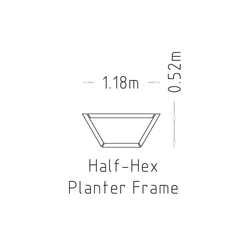 HAGS Rosenlund Hexagon Wooden Frame Standard (Colour: Pine)
