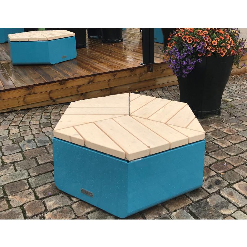 HAGS Rosenlund Hexagon Wooden Seat Large Standard (Colour: Pine)