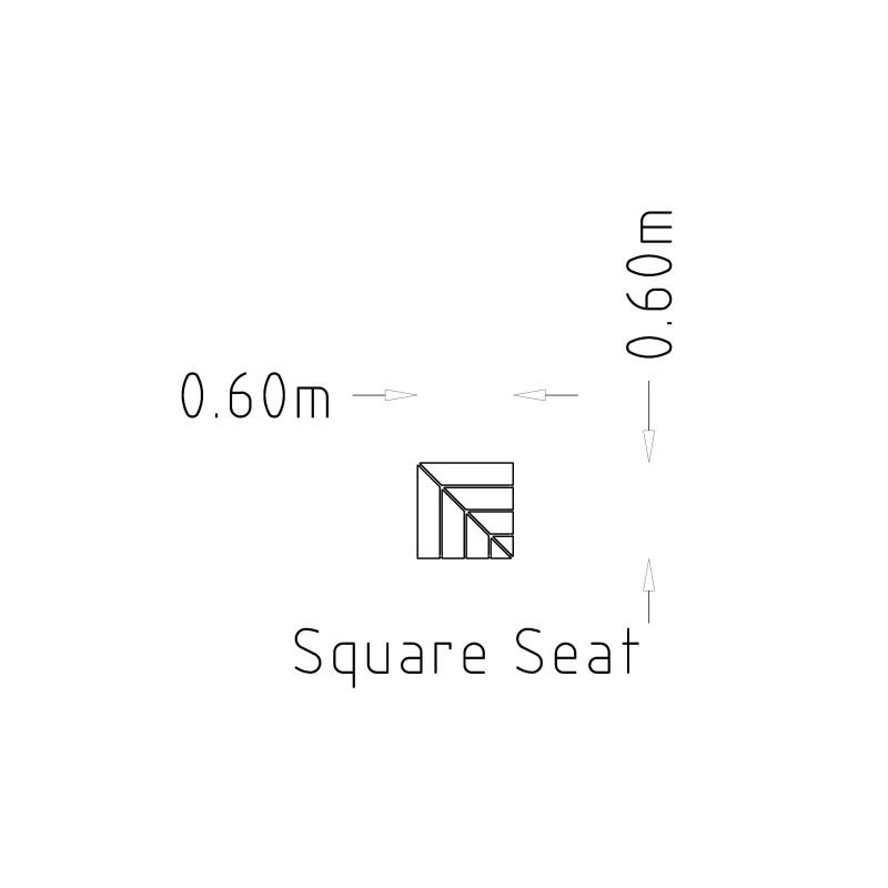 HAGS Rosenlund Hexagon Wooden Seat Small Standard (Colour: Pine)