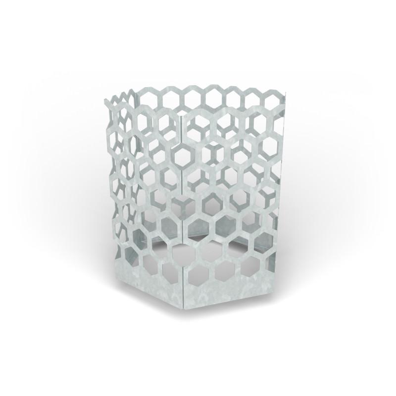HAGS Rosenlund Hexagon Trellis Large Standard (Colour: Galvanized) Front view