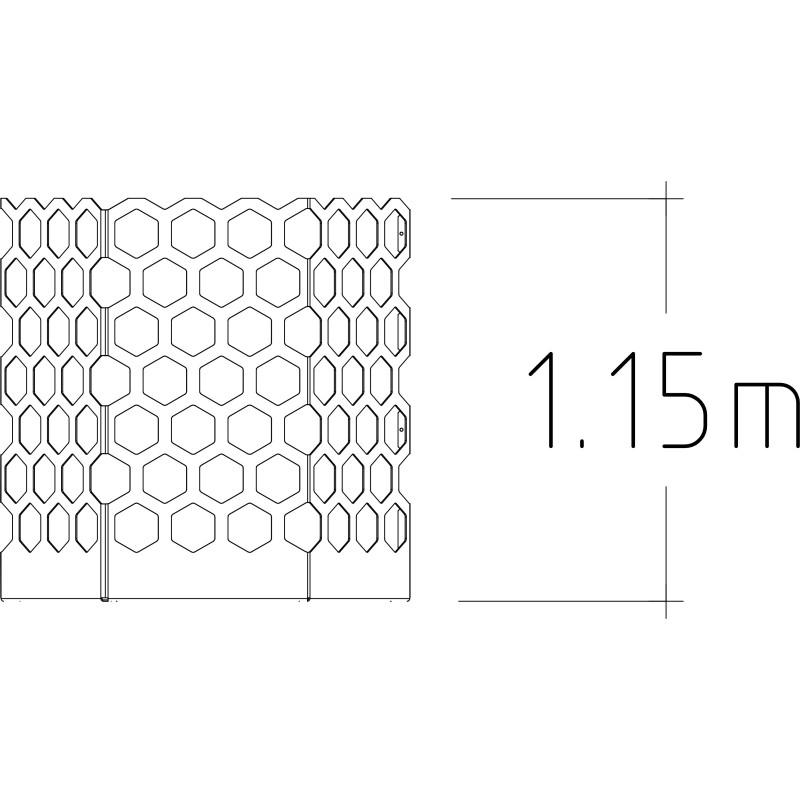 HAGS Rosenlund Hexagon Trellis Large Standard (Colour: Galvanized)
