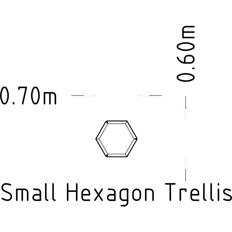 HAGS Rosenlund Hexagon Trellis Small Standard (Colour: Dark Gray)