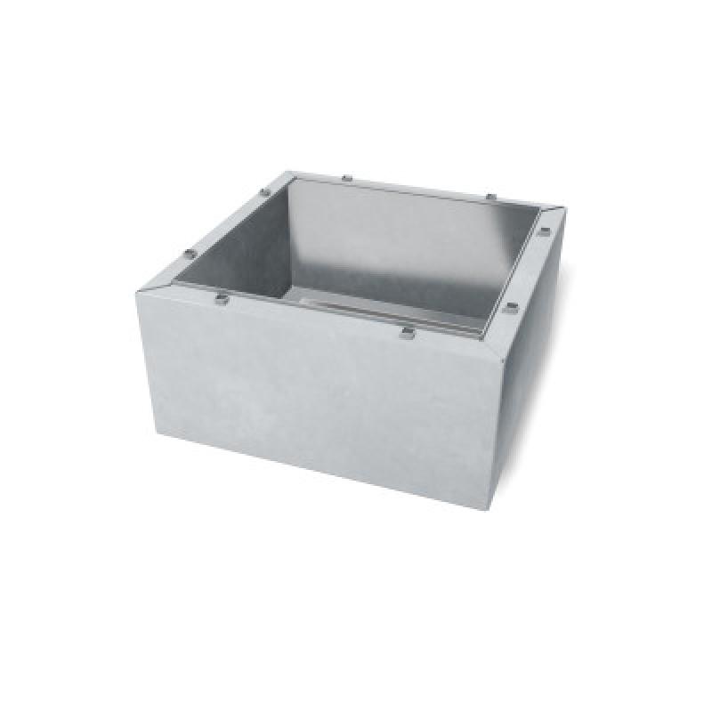 HAGS Rosenlund Square Raiser Standard (Colour: Galvanized)