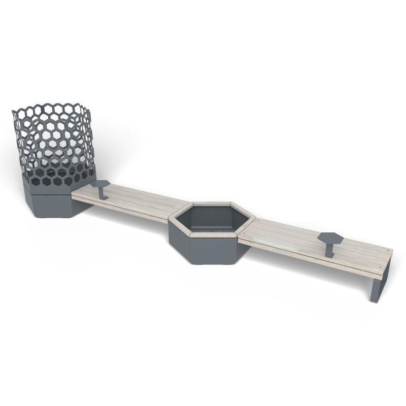 HAGS Rosenlund Bank Combination 1 Standard (Color: Dark Grey) (8114355)