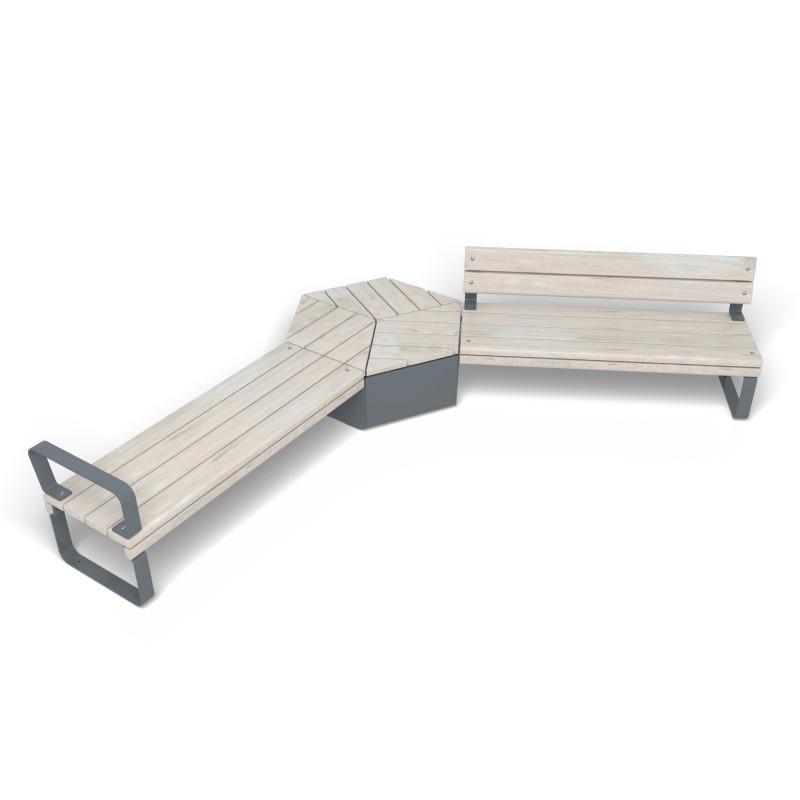 HAGS Rosenlund Bank Combination 2 Standard (Color: Dark Grey) (8114340)